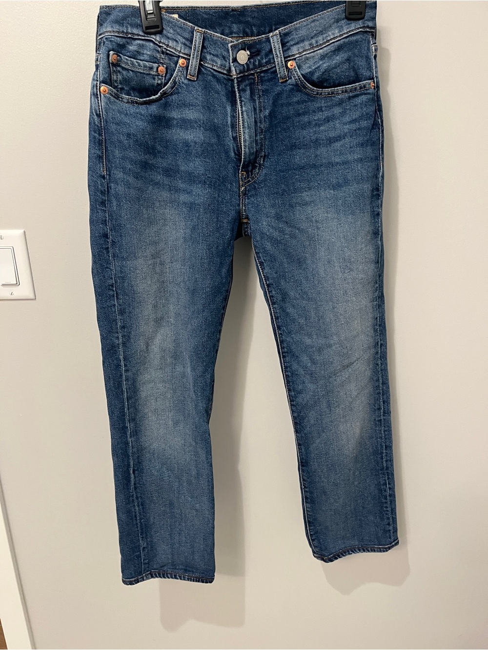 Levi's Men's Blue Straight-Leg Denim Jeans